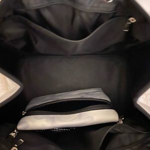 Neoprene black and camo tote